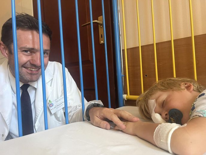 Wzrok trzyletniego Maciusia uratowany dzięki lekarzom OSK Katowice